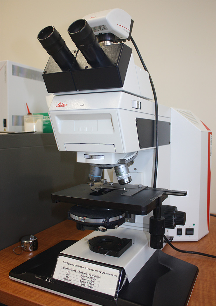 Microscope with digital camera (DMRX)