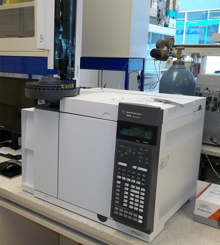 Gas Chromatograph with FID and TCD dectectors (7890)